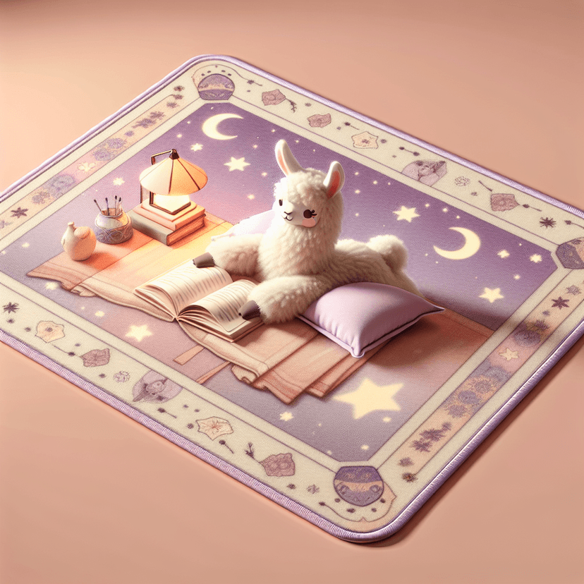 Llama Comfy Desk Mat